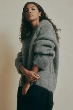 Alpaca blend knitted sweater
