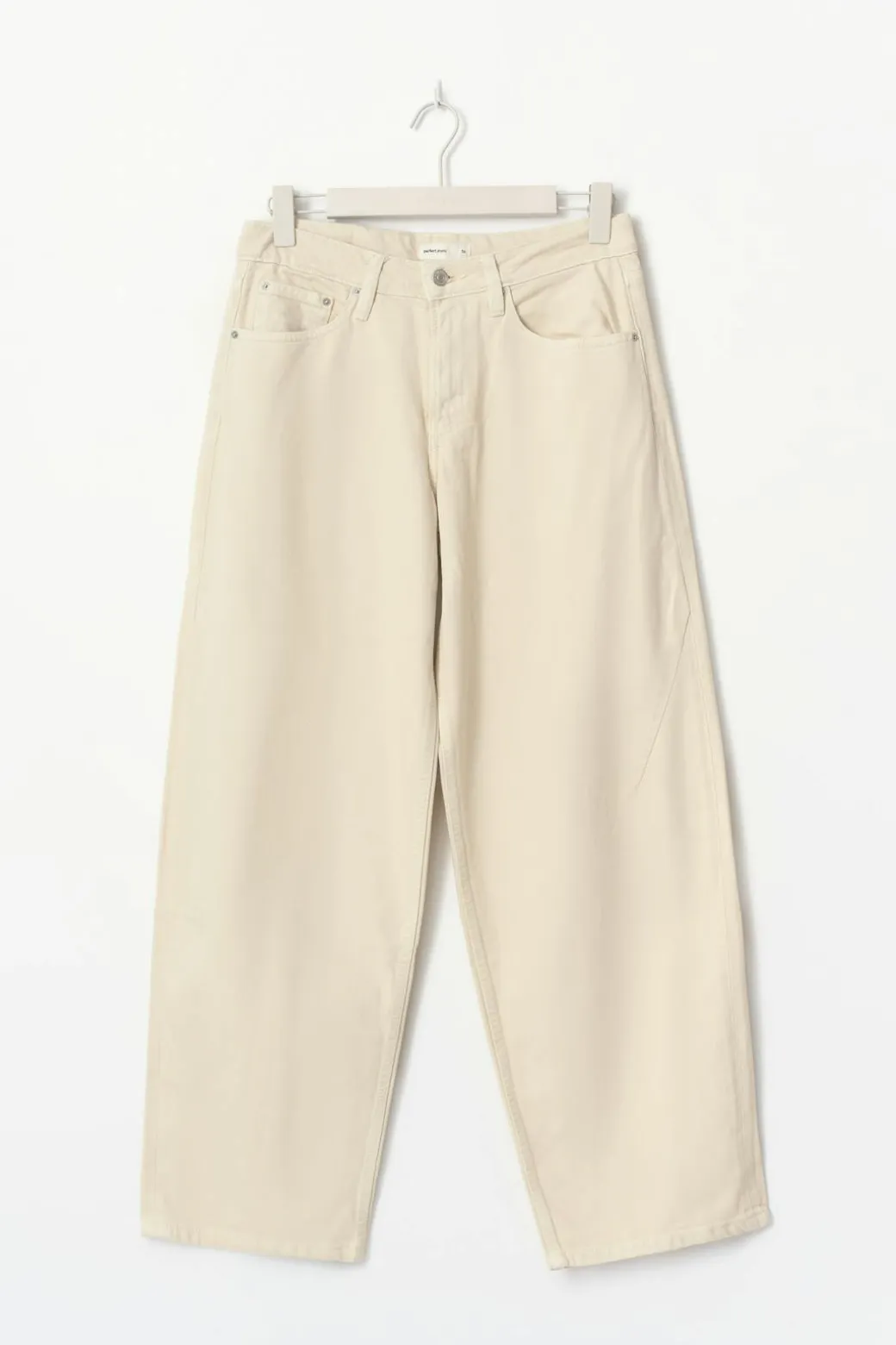Baggy-crush jeans