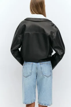 Baggy denim shorts