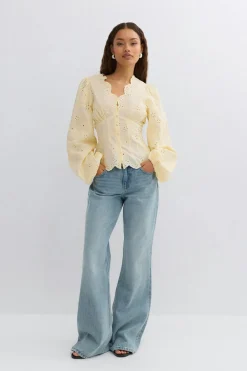 Balloon sleeve blouse