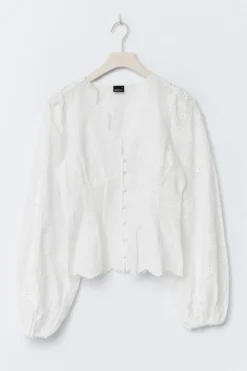 Balloon sleeve blouse