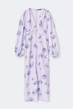 Balloon sleeve dress