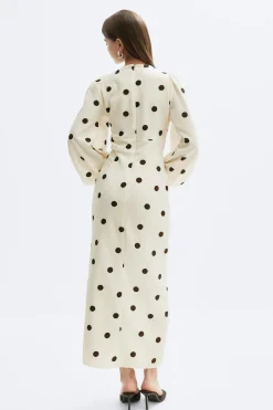 Balloon sleeve dress