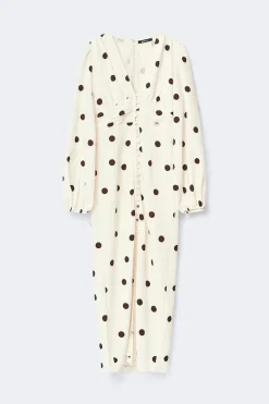 Balloon sleeve dress