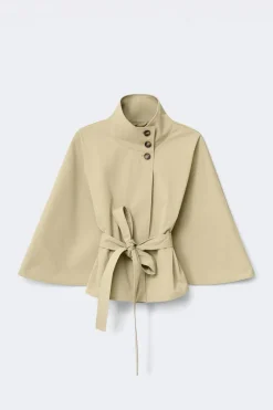 14+ belted trench cape