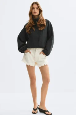 Blue crush denim shorts