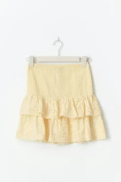 Broderie anglaise mini skirt