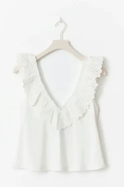 Broderie anglaise singlet
