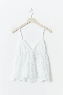Broderie anglaise singlet