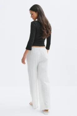 Broderie anglaise trousers