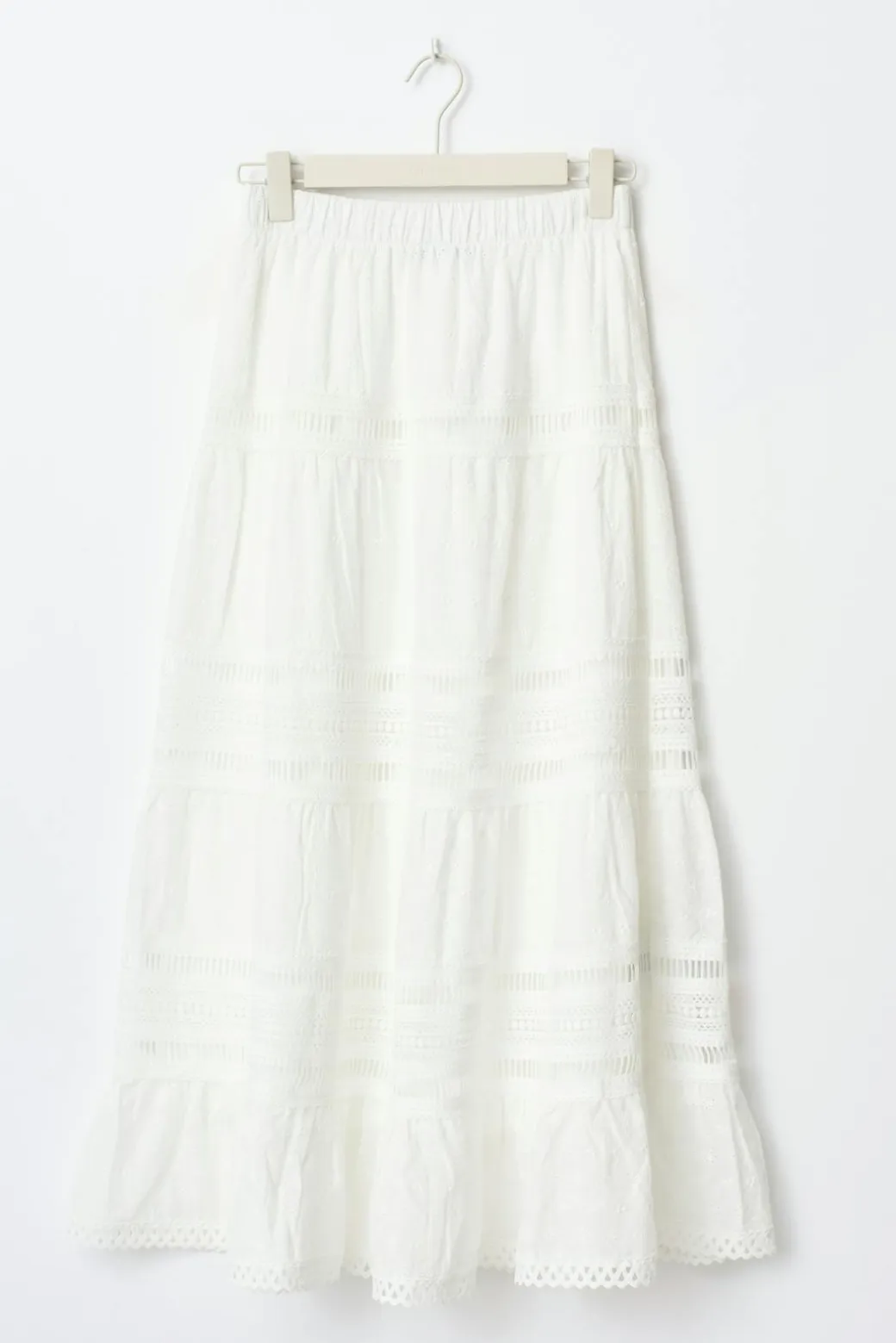 Broderie maxi skirt