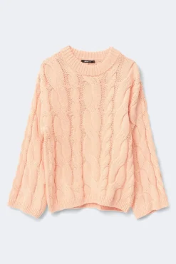 Chunky knitted cable sweater