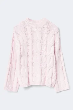 Chunky knitted cable sweater