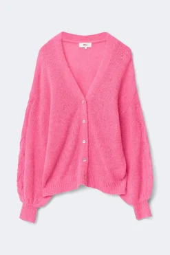 Chunky knitted cardigan