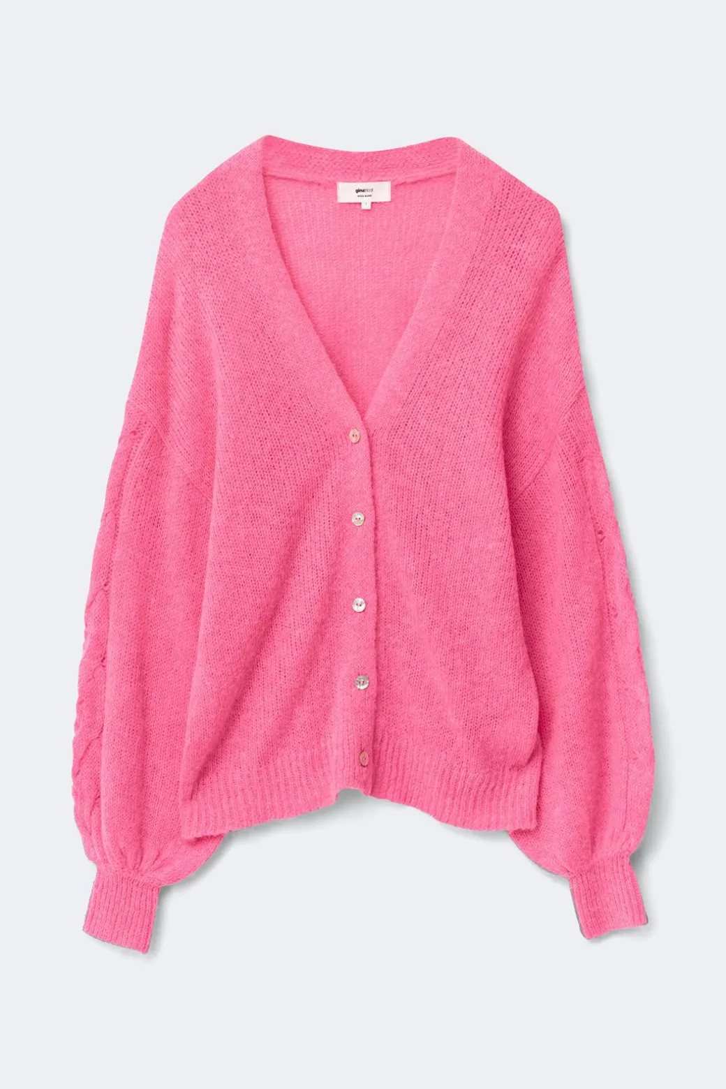 Chunky knitted cardigan