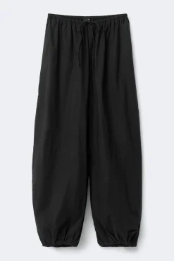 Cotton balloon trousers