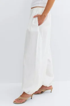 Cotton balloon trousers