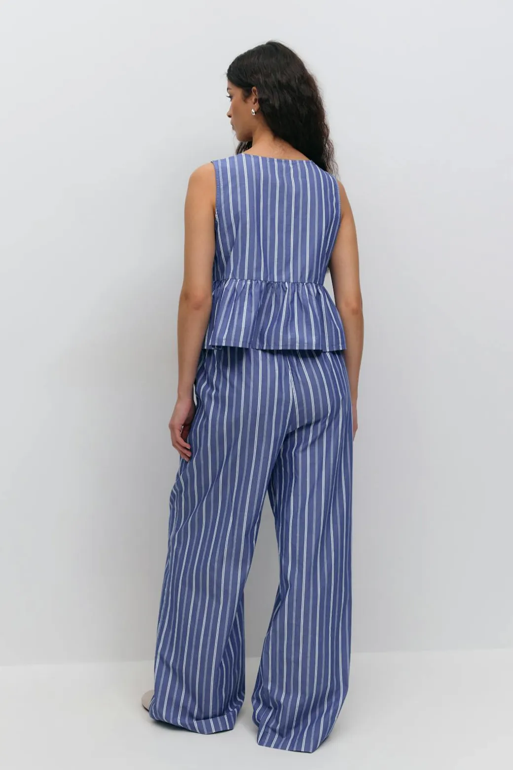 Cotton poplin trousers