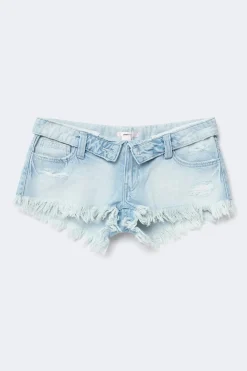 14+ delulu denim shorts