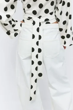 Dot wrap tie top
