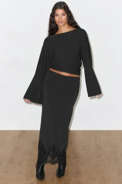 Draped back top