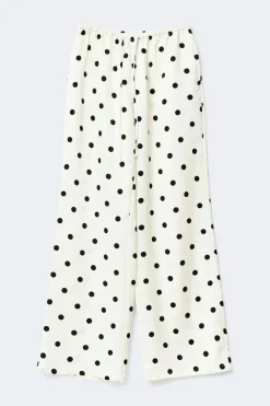 Drawstring satin trousers