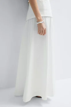 Dropped waist skirt