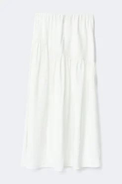 Dropped waist skirt