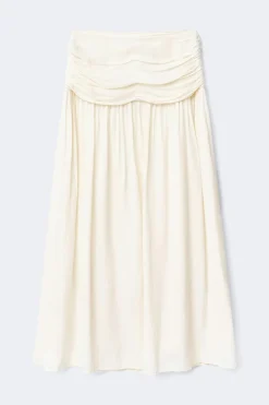 Dropped waist skirt