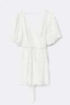 Embroidered mini dress