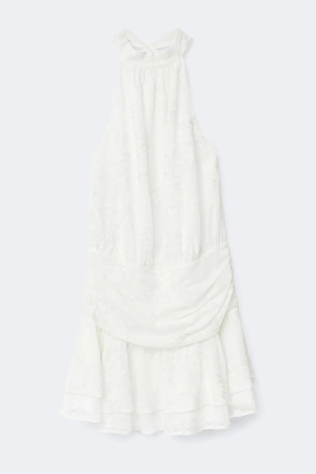 Embroidery mini dress