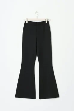 Flare jersey trousers