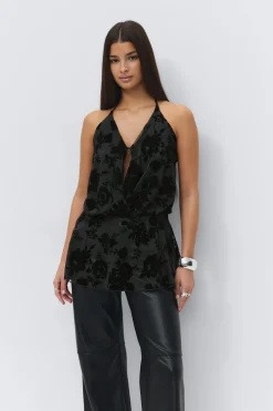 Floral halterneck top