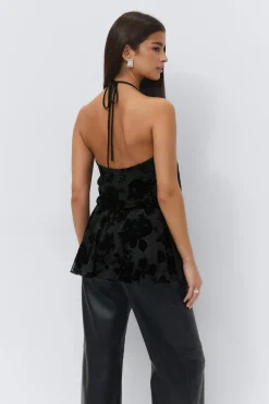 Floral halterneck top