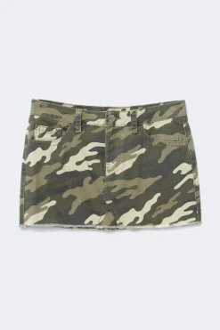 14+ for real low denim skirt