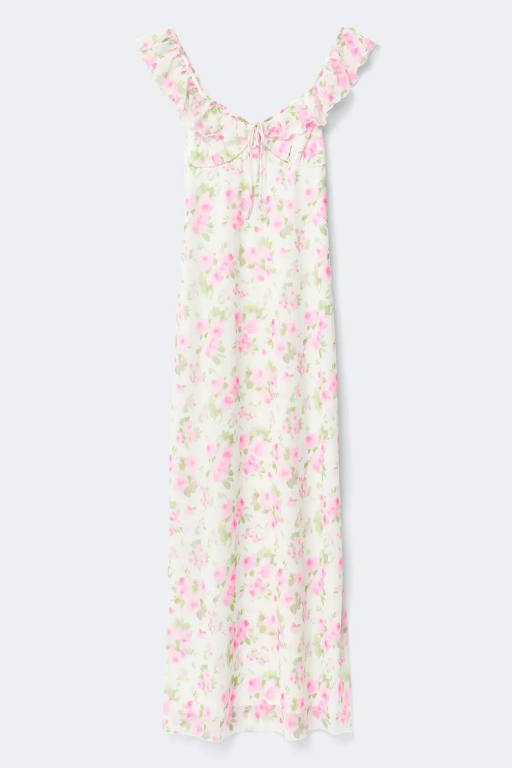 Frill maxi dress