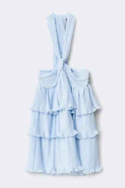 14+ halterneck frill dress