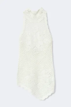 Halterneck knitted singlet