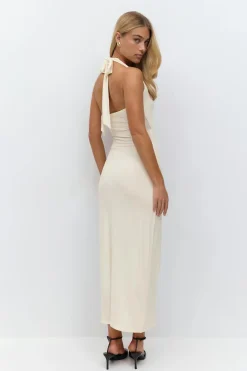 Halterneck midaxi dress