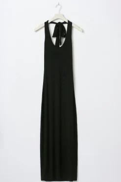 Halterneck midaxi dress