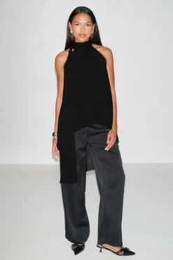 Halterneck tunic top