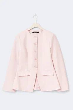 High neck shaped blazer