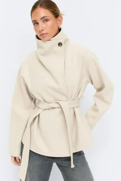 High neck short jacket