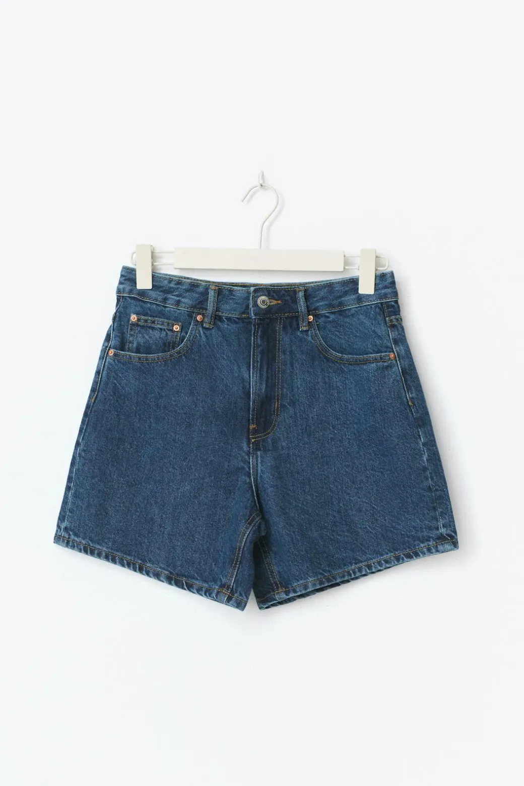 High waist denim shorts