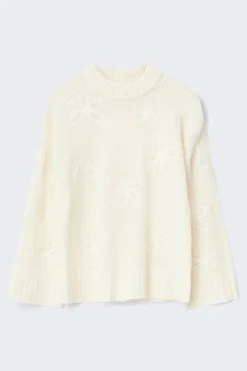 Jacquard knitted sweater