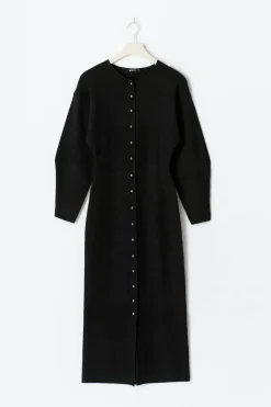 Knitted button down dress