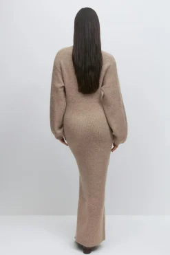 Knitted button down dress