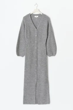 Knitted button down dress