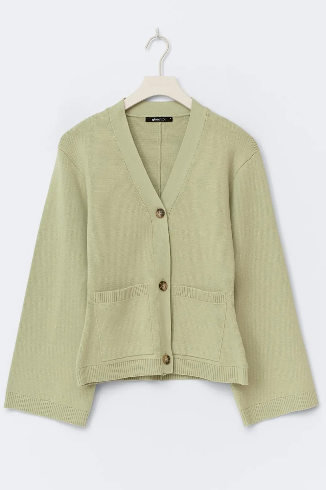 Knitted cotton cardigan