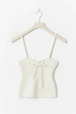 Knitted cotton singlet